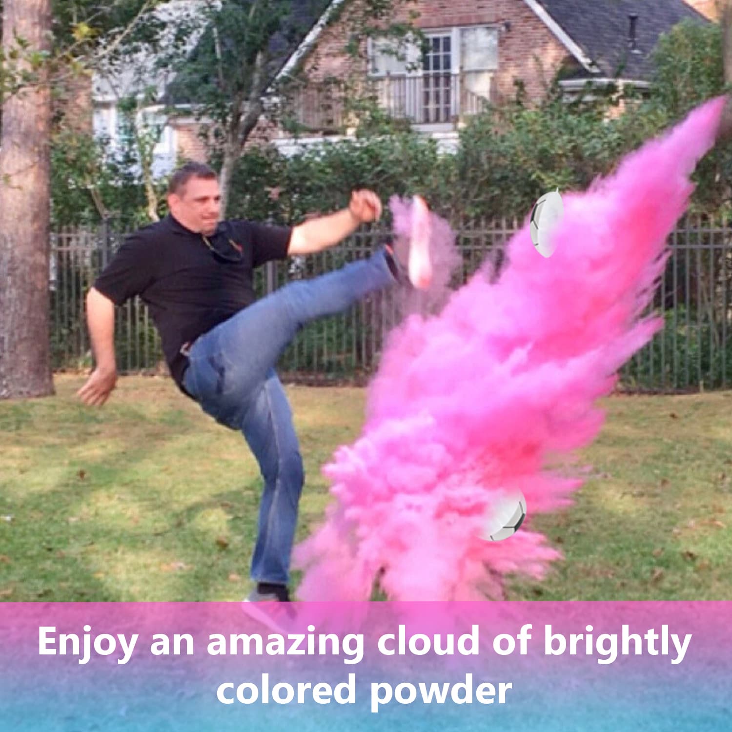 Gender Reveal Soccer Ball Powder Kit (2 Pack)