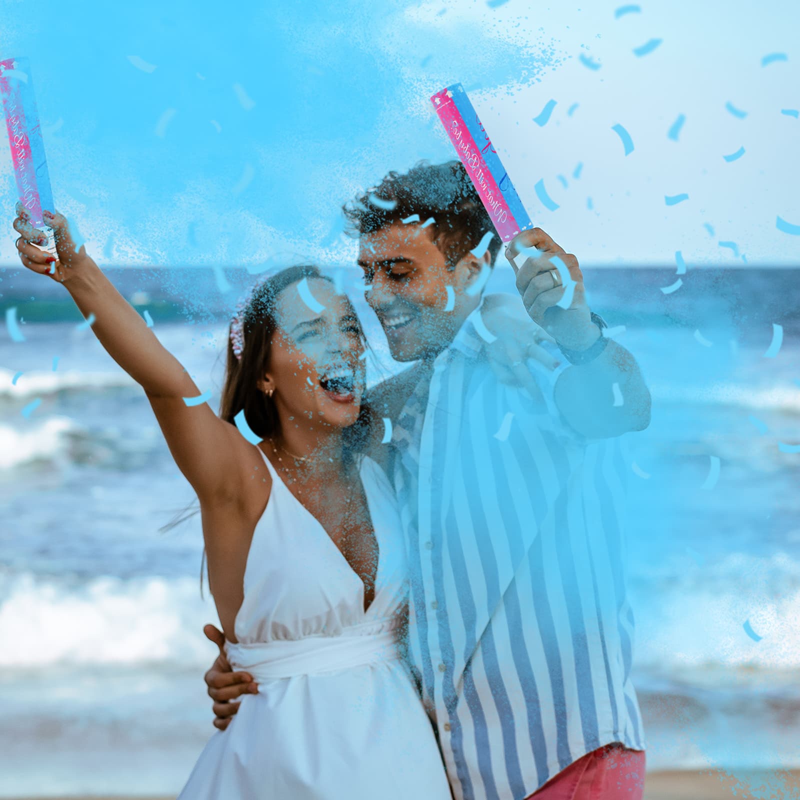 Gender Reveal  Confetti Powder Cannon Set 4 (12")