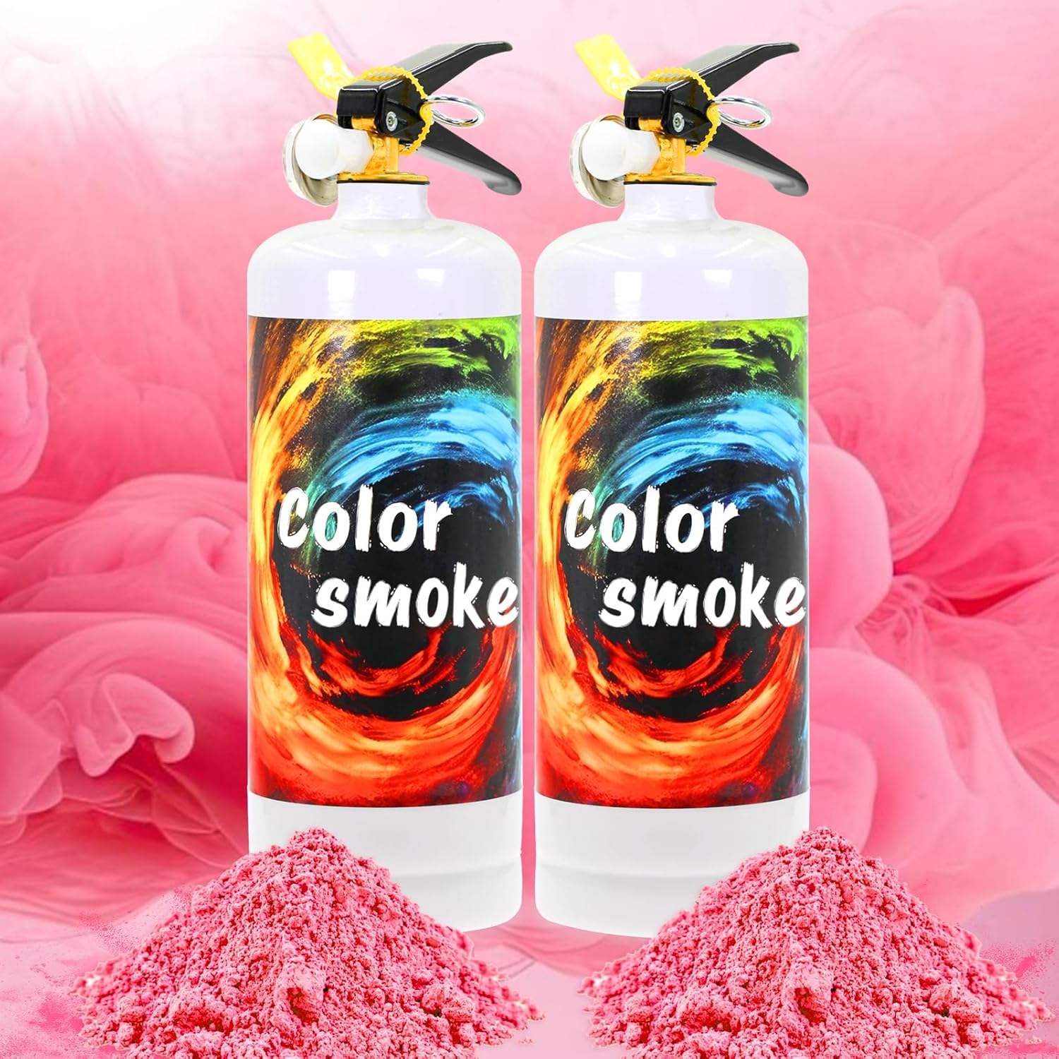 Gender Reveal Fire Extinguisher Large Gender Reveal Smoke 2 Pack Pink Powder